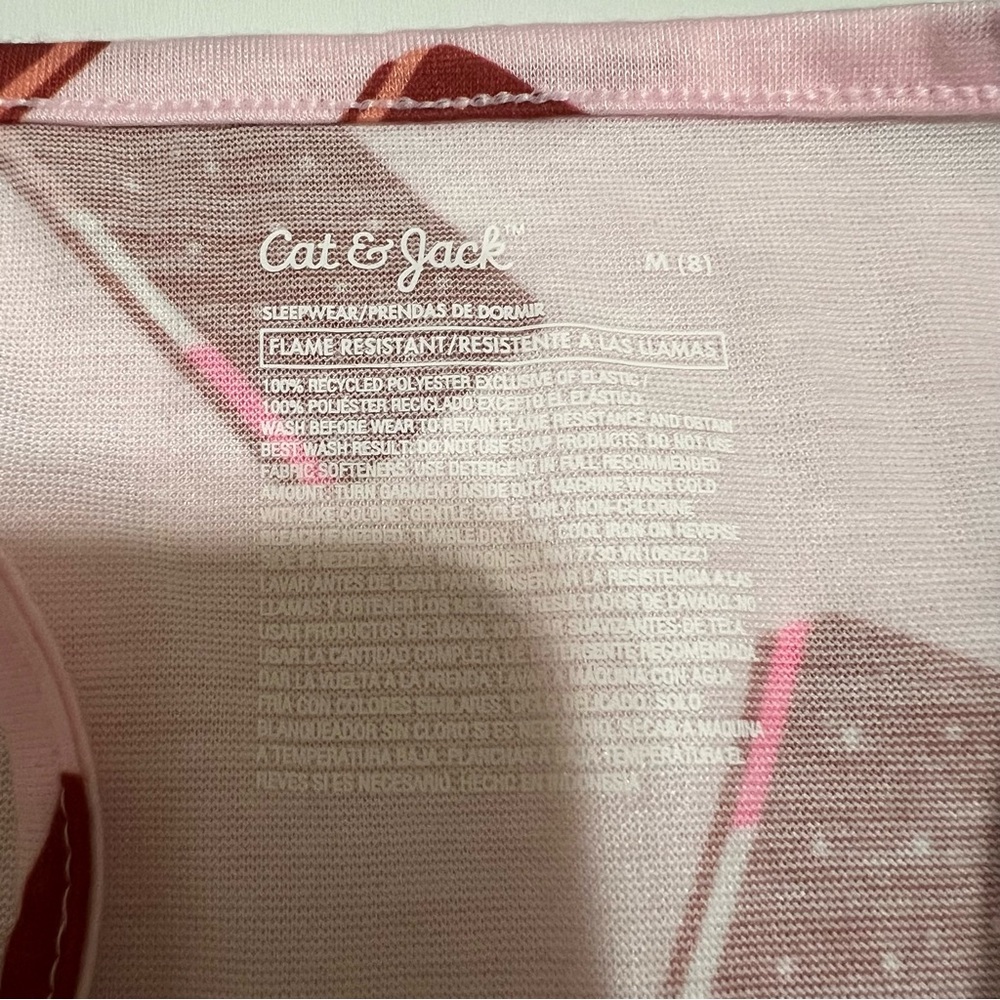 ❤️3/$15 NWT Cat & Jack Girls Pink Ice Cream Print Top - Picture 2 of 3